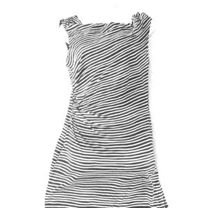 Black White Striped Dress